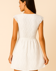 Aven - Women's A-Line Mini Dress with Lace Bell Sleeves for Summer Cocktails 2