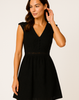 Aven - Women's A-Line Mini Dress with Lace Bell Sleeves for Summer Cocktails 3