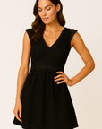 Aven - Women's A-Line Mini Dress with Lace Bell Sleeves for Summer Cocktails 4