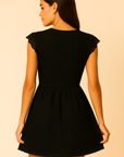 Aven - Women's A-Line Mini Dress with Lace Bell Sleeves for Summer Cocktails 5