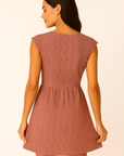 Aven - Women's A-Line Mini Dress with Lace Bell Sleeves for Summer Cocktails 8