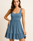 Isla - Women's Sleeveless Tiered Mini Dress for Effortless Summer Style 1
