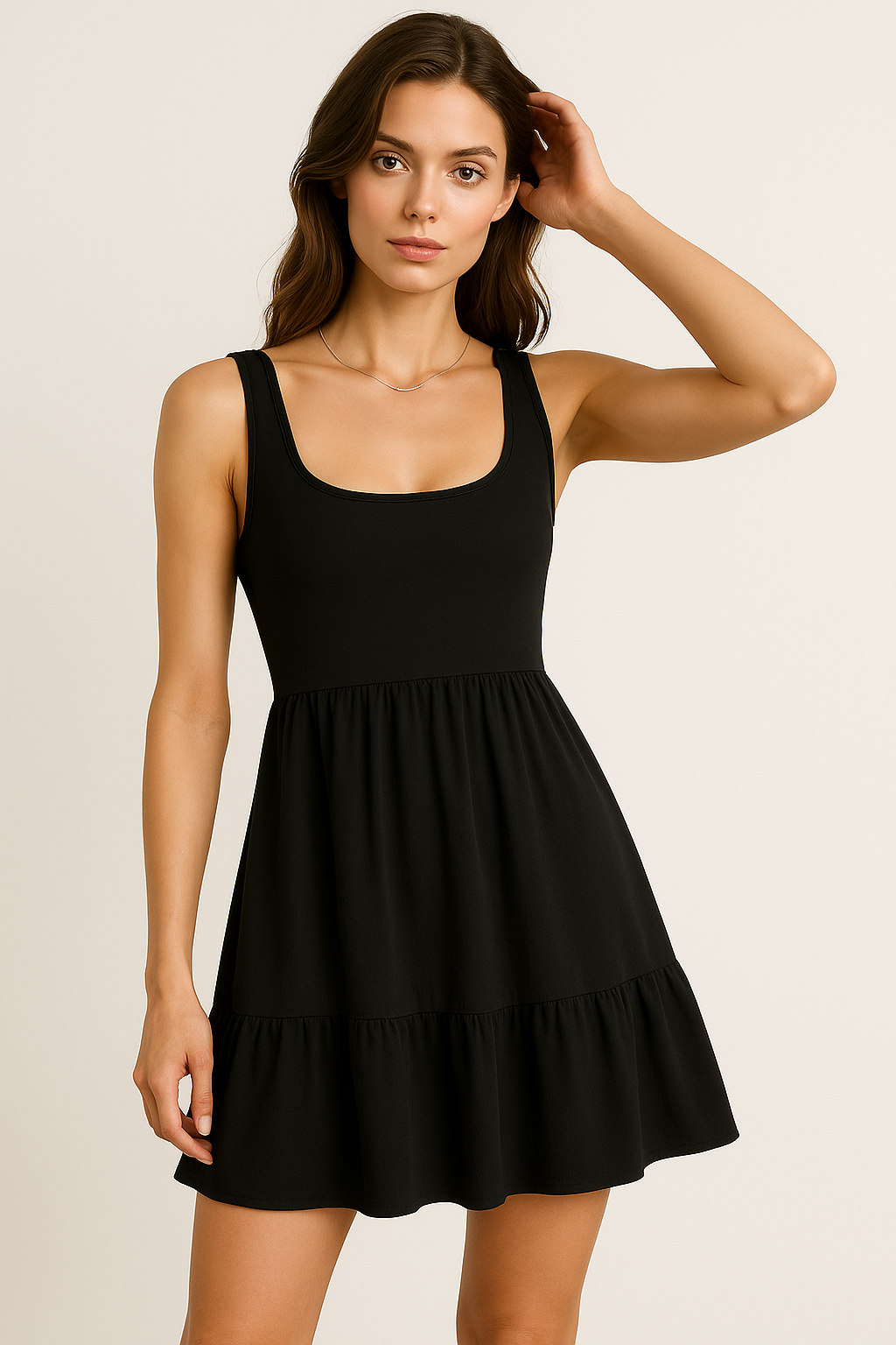 Isla - Women's Sleeveless Tiered Mini Dress for Effortless Summer Style 5